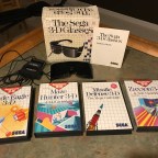Master System Peripherals 2: 3D Glasses with Blade Eagle 3D, Maze Hunter 3D, Missile Defense 3D, Zaxxon 3D